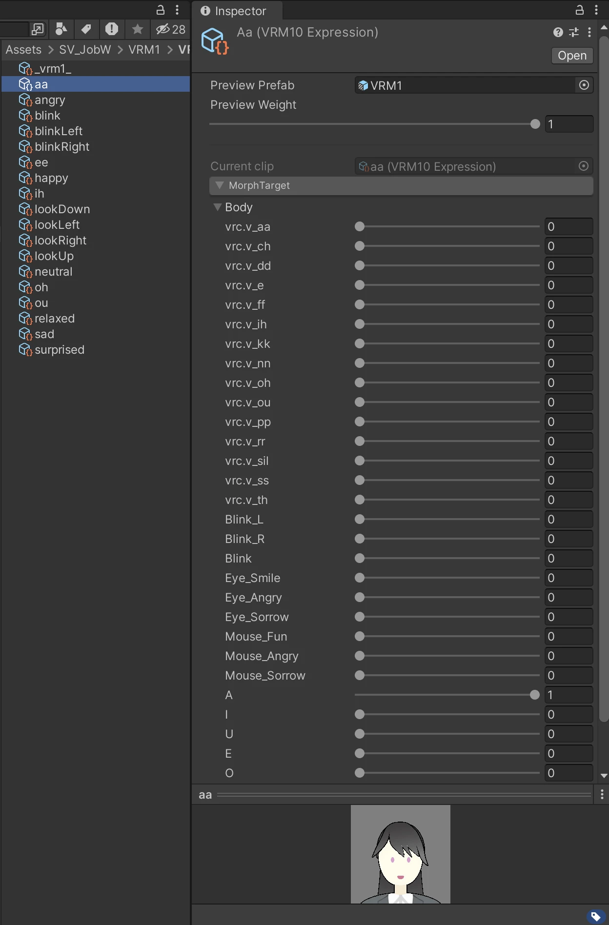 VRM1 BlendShape